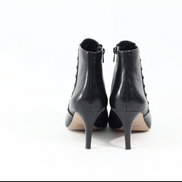 NWOT Coach Black Leather Bootie Women Ankle Boots Size 8.5 - Picture 5 of 11